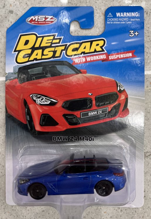 Обложка книги «MSZ металлическая модель BMW Z4 M40i, масштаб 1:57»