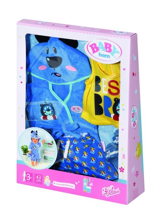 Обложка книги «BABY BORN комлект одежды для куклы-мальчик "Bath Deluxe", 43 см»