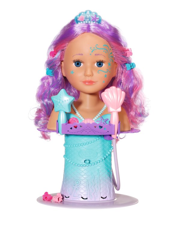 BABY BORN Голова-манекен Mermaid