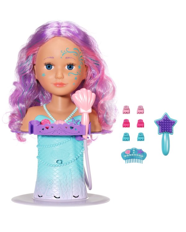 BABY BORN Голова-манекен Mermaid