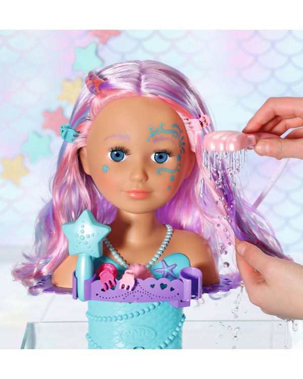 BABY BORN Голова-манекен Mermaid