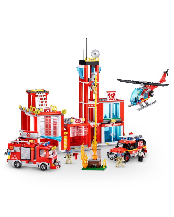 MAX CITY конструктор Пожарная станция, 976 части