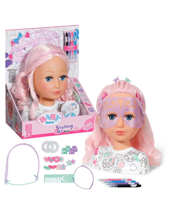 BABY BORN Игровой набор Sister styling head Artist