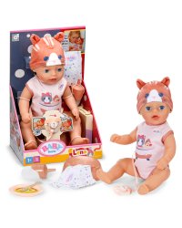 BABY BORN кукла Lena в костюме с кошачьим принтом, 36 cm