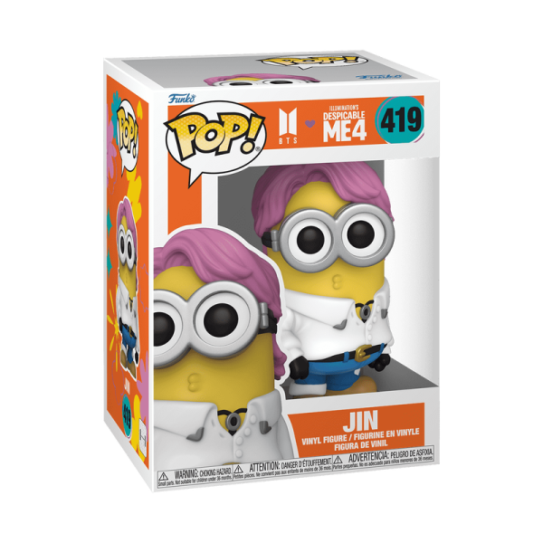 Обложка книги «FUNKO POP! Vinyl: Фигурка: BTS x Despicable Me 4 - Jin»