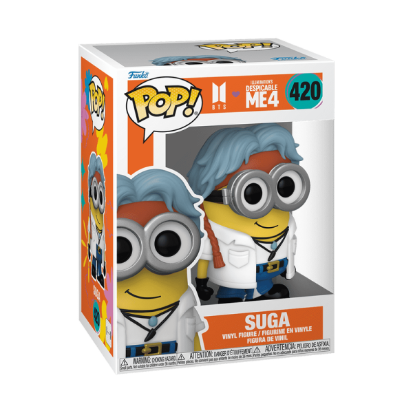 FUNKO POP! Vinyl: Фигурка: BTS x Despicable Me 4 - Suga FUNKO POP! Vinyl: Фигурка: BTS x Despicable Me 4 - Suga