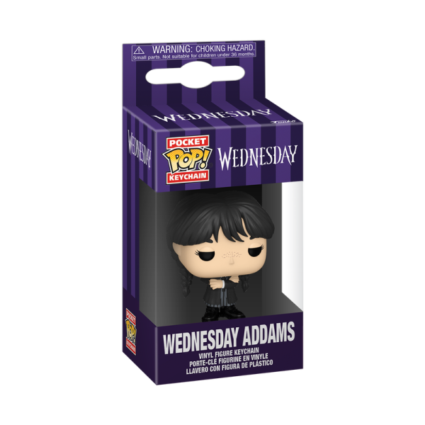 FUNKO POP! Брелок: Wednesday - Wednesday Addams (Black Coat)