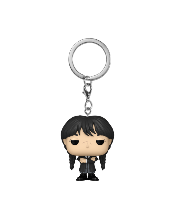 Дополнительное изображение книги «FUNKO POP! Брелок: Wednesday - Wednesday Addams (Black Coat)»
