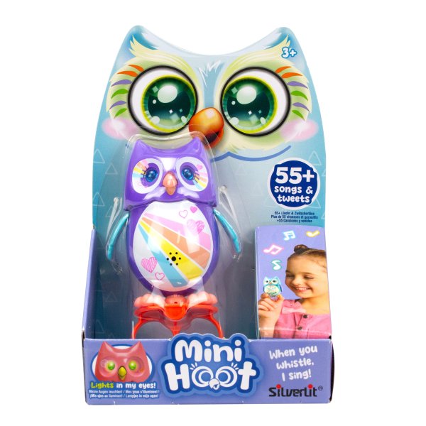 SILVERLIT интерактивная птичка MINI HOOT, 7, 5 CM