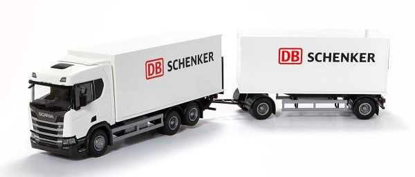 Развозной грузовик Scania с прицепом, масштаб 1:25