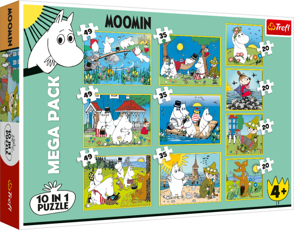 TREFL MOOMIN Комплект пазлов 10 в 1 Муми-тролли