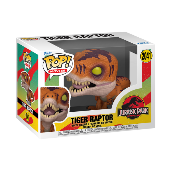 Обложка книги «FUNKO POP! Коллекционная фигурка - JURASSIC PARK S3: Tiger Raptor»