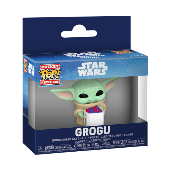 FUNKO POP! Брелок: Mandalorian & Grogu - Grogu with Snack