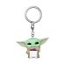 FUNKO POP! Брелок: Mandalorian & Grogu - Grogu with Snack
