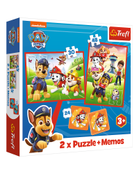 TREFL PAW PATROL Комплект пазлов 30 шт. + 48 шт. + 24 мемо