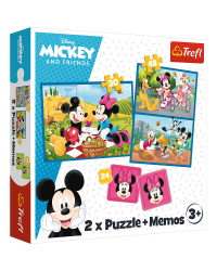 TREFL DISNEY Комплект пазлов Микки-Маус 30 шт. + 48 шт. + 24 мемо
