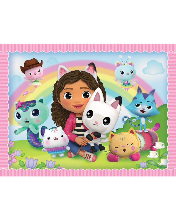 TREFL GABBY´S DOLLHOUSE Комплект пазлов 30шт. + 48шт. + 24 мемо