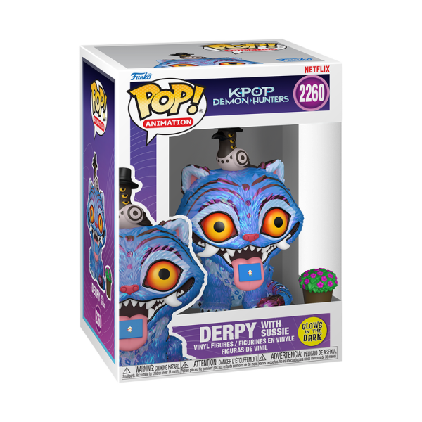 Обложка книги «FUNKO POP! Vinyl: Фигурка: KPOP Demon Hunters - Derpy with Sussie (Glow in the dark)»