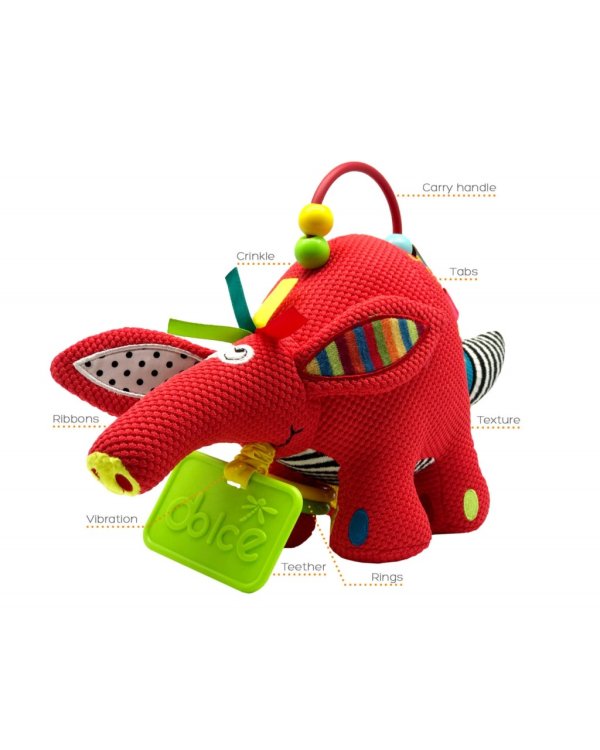 DOLCE TOYS Развивающая мягкая игрушка Малыш Муравьед