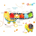 DOLCE TOYS Развивающая мягкая игрушка Разноцветная Улитка