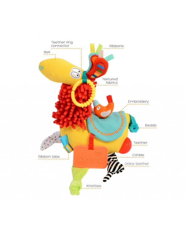 DOLCE TOYS Развивающая мягкая игрушка Милая Лама 43CM