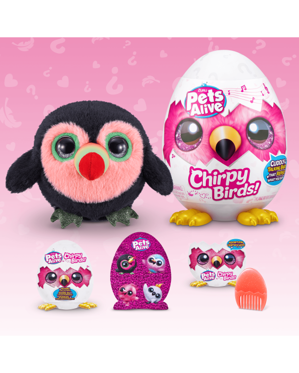 PETS ALIVE Интерактивная игрушка Птица Chirpy