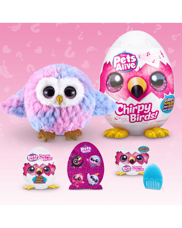 PETS ALIVE Интерактивная игрушка Птица Chirpy