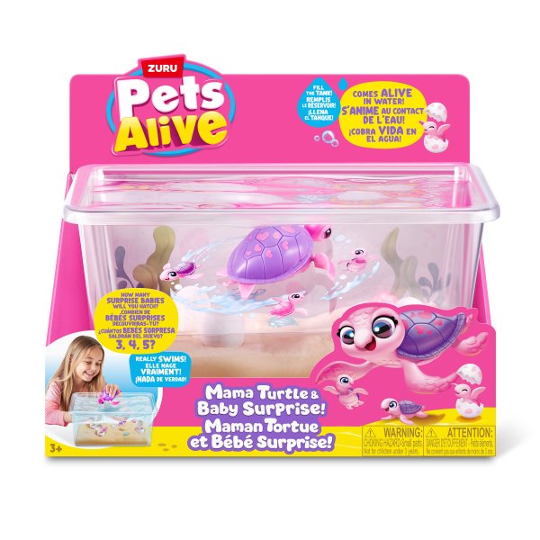 PETS ALIVE интерактивная игрушка Mama Turtle Surprise