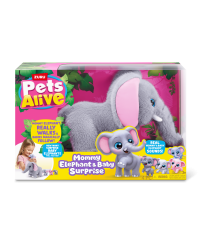 PETS ALIVE игровой набор Mama Elephant & Baby Surprise