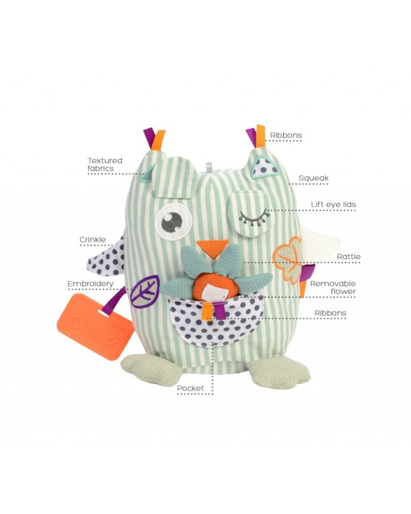 DOLCE TOYS Развивающая мягкая игрушка Забавная Сова
