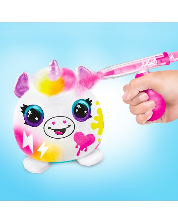 AIRBRUSH Plush мягкий питомец с аэрографом Неон мини, 2 шт