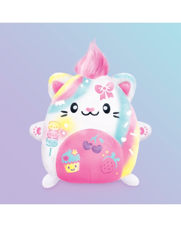 AIRBRUSH PLUSH игровой набор мягкая игрушка с аэрографом Kawaii Kitty, 25 см