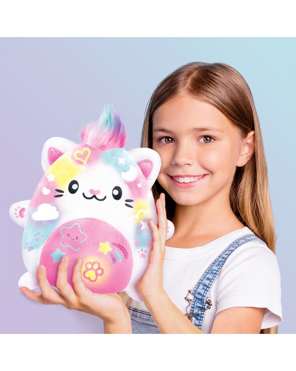 AIRBRUSH PLUSH игровой набор мягкая игрушка с аэрографом Kawaii Kitty, 25 см