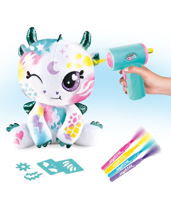 Дополнительное изображение книги «AIRBRUSH PLUSH Игровой набор мягкая игрушка с аэрографом Дракон, 25 см»