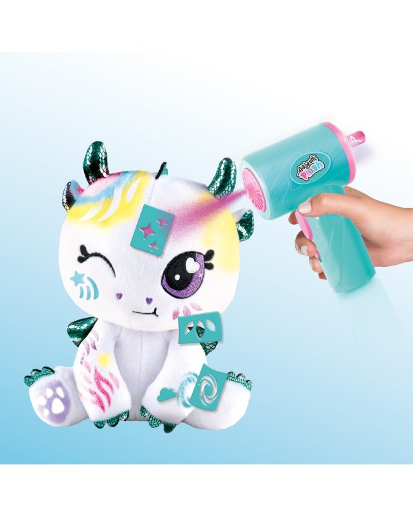 Дополнительное изображение книги «AIRBRUSH PLUSH Игровой набор мягкая игрушка с аэрографом Дракон, 25 см»