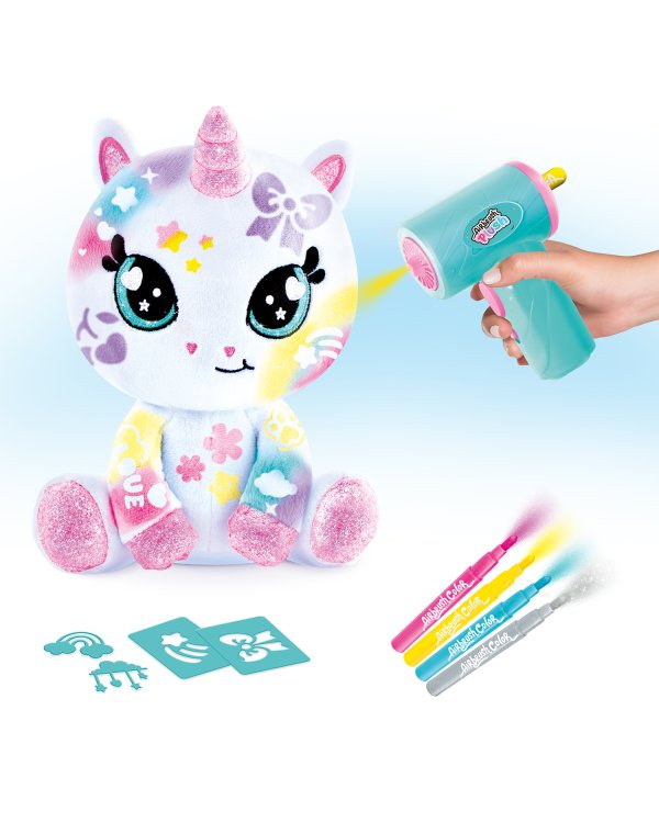 Дополнительное изображение книги «AIRBRUSH PLUSH Игровой набор мягкая игрушка с аэрографом Sparkle Unicorn, 25 см»