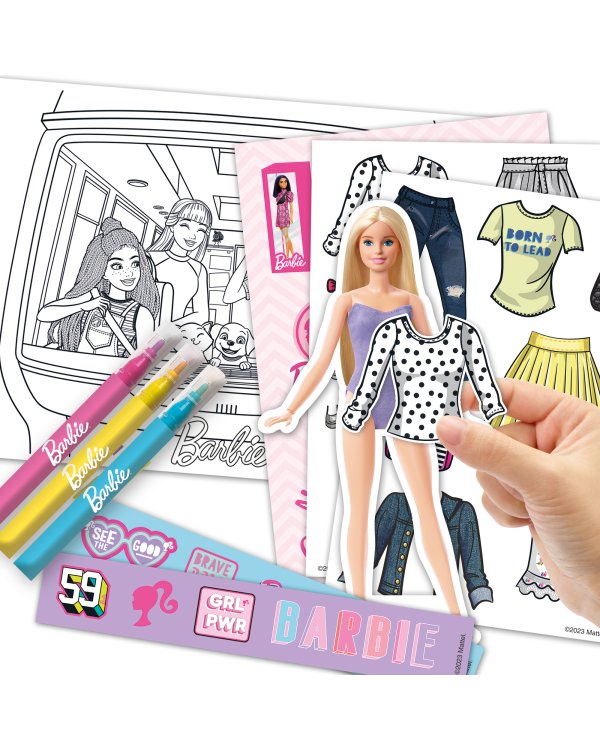 Barbie набор для творчества с наклейками