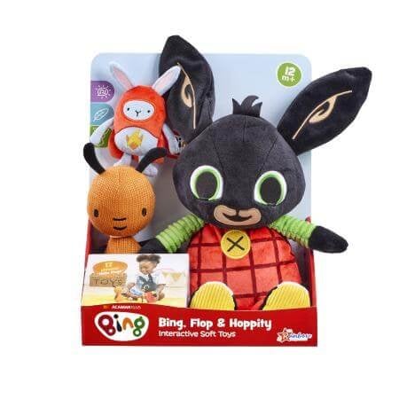 Обложка книги «BING & FRIENDS интерактивные мягкие игрушки Bing, Flop и Hoppity»