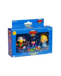 BRAWL STARS Фигурки, 3 шт в упаковке, 2 Серия, 5 см