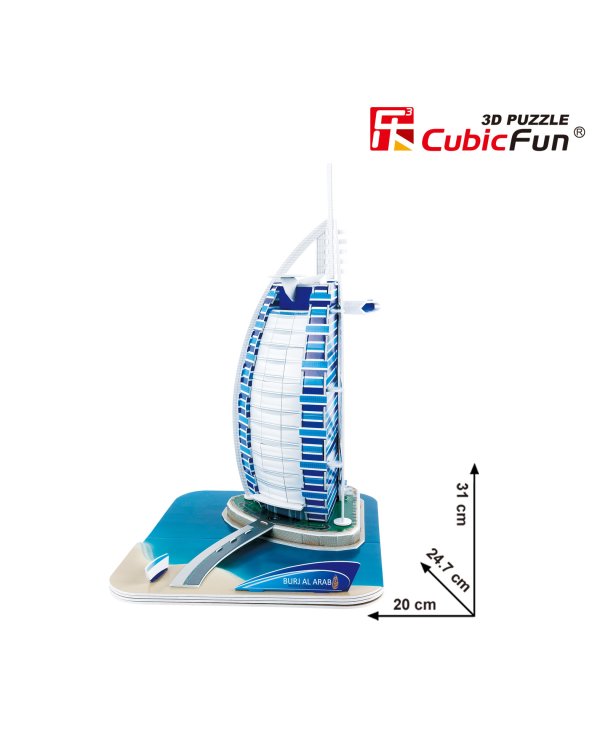 CUBICFUN 3D пазл Отель Бурж эль Араб", Дубаи