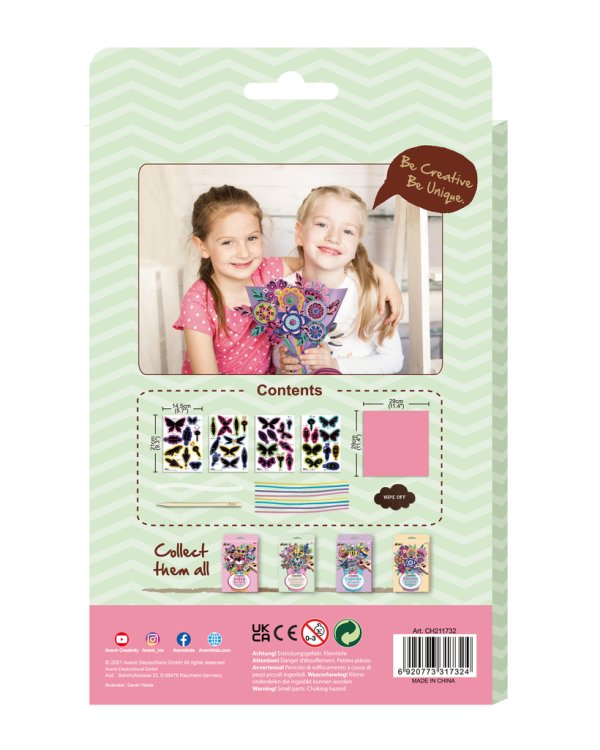 AVENIR Скретч Букет из бабочек