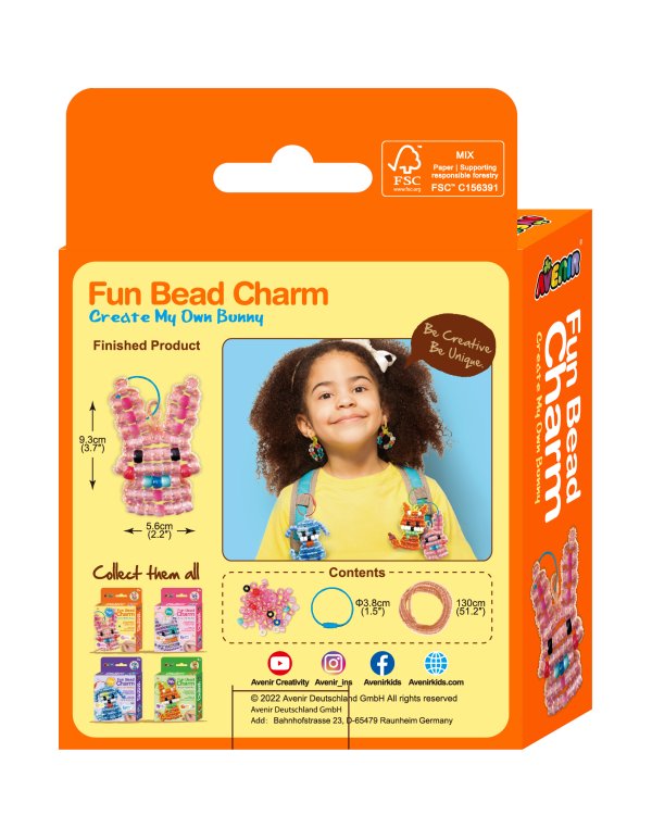 AVENIR Брелок из бусинок - Кролик