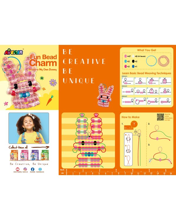 AVENIR Брелок из бусинок - Кролик