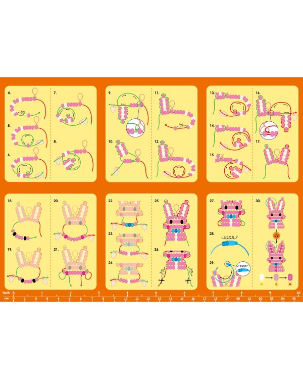 AVENIR Брелок из бусинок - Кролик