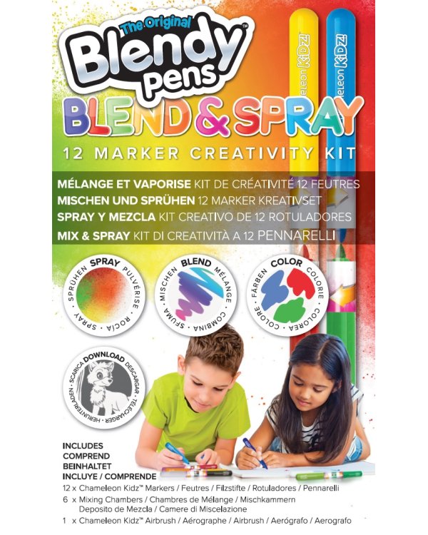 BLENDY PENS Комплект Blend and Spray, 12 маркеров