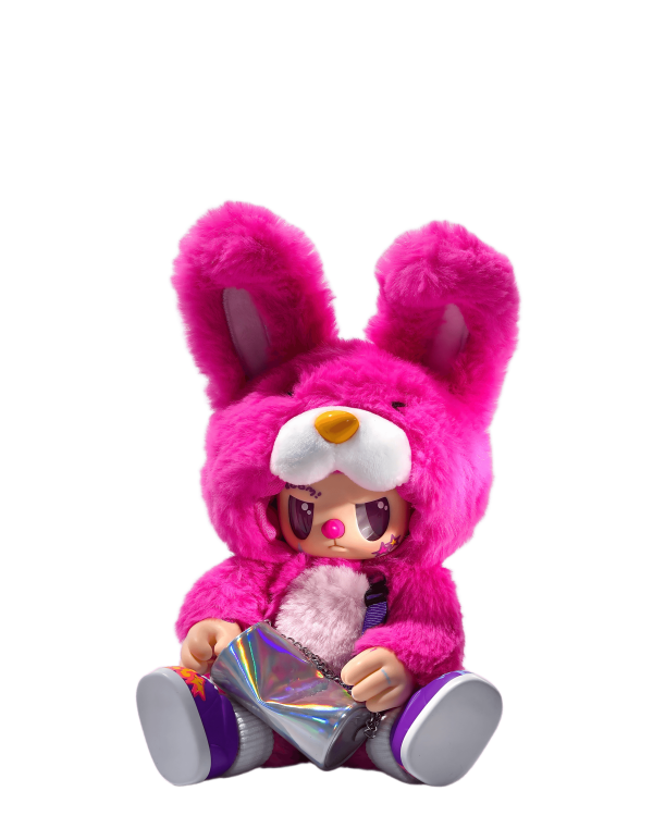 REBEL BEAR Мягкая коллекционная фигурка с сумочкой, 18 см