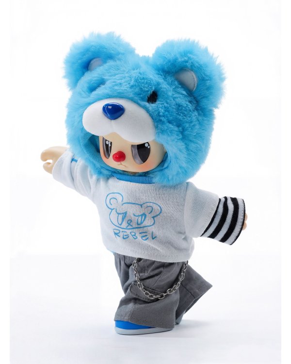REBEL BEAR Мягкая коллекционная фигурка Street, 18 см