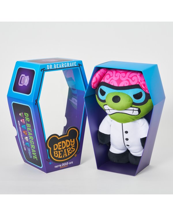 DEDDY BEARS Плюшевый медведь в гробу, 30 см