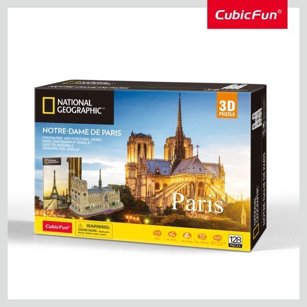CUBICFUN 3D-пазл National Geographic Собор парижской богоматери CUBICFUN 3D-пазл National Geographic Собор парижской богоматери
