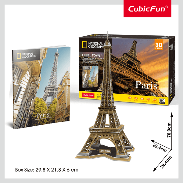 CUBICFUN 3D пазл NatGeo Эйфелева башня